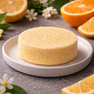 Home orange shower steamer